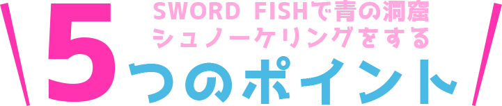 SWORD FISHで青の洞窟シュノーケリングをする5つのポイント